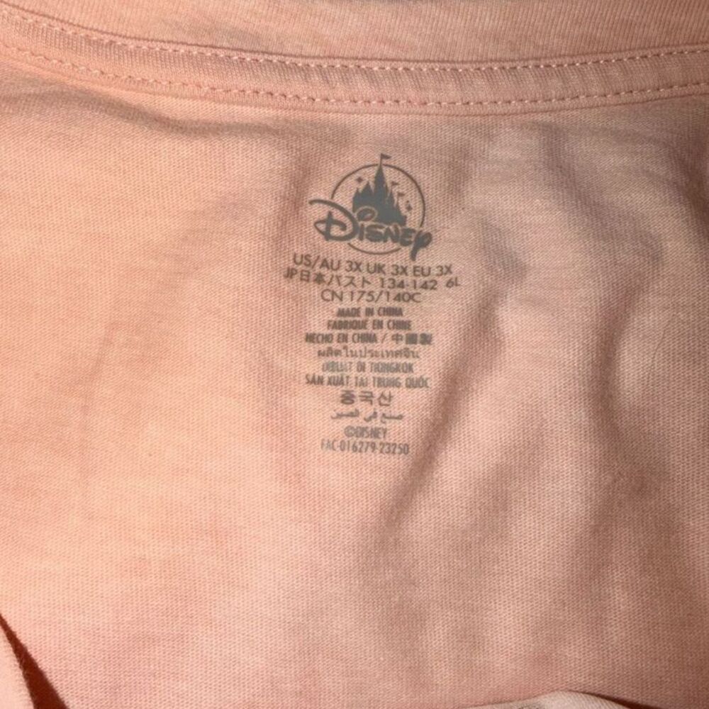 NWT Walt Disney World Patchwork Graphic Tee 3X Pink Peach Park Hopper Vacation - Picture 7 of 7